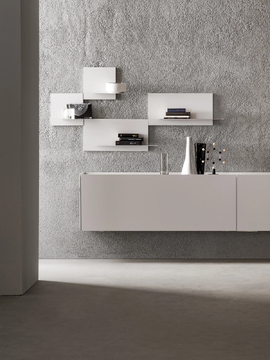 ATELIER - Suspended wooden sideboard with sliding doors by Capo d’Opera - view 3